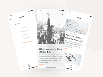 News Mobile app concept design mobile mobile app mobile app design mobile design mobile ui mockup modern ui unique ux