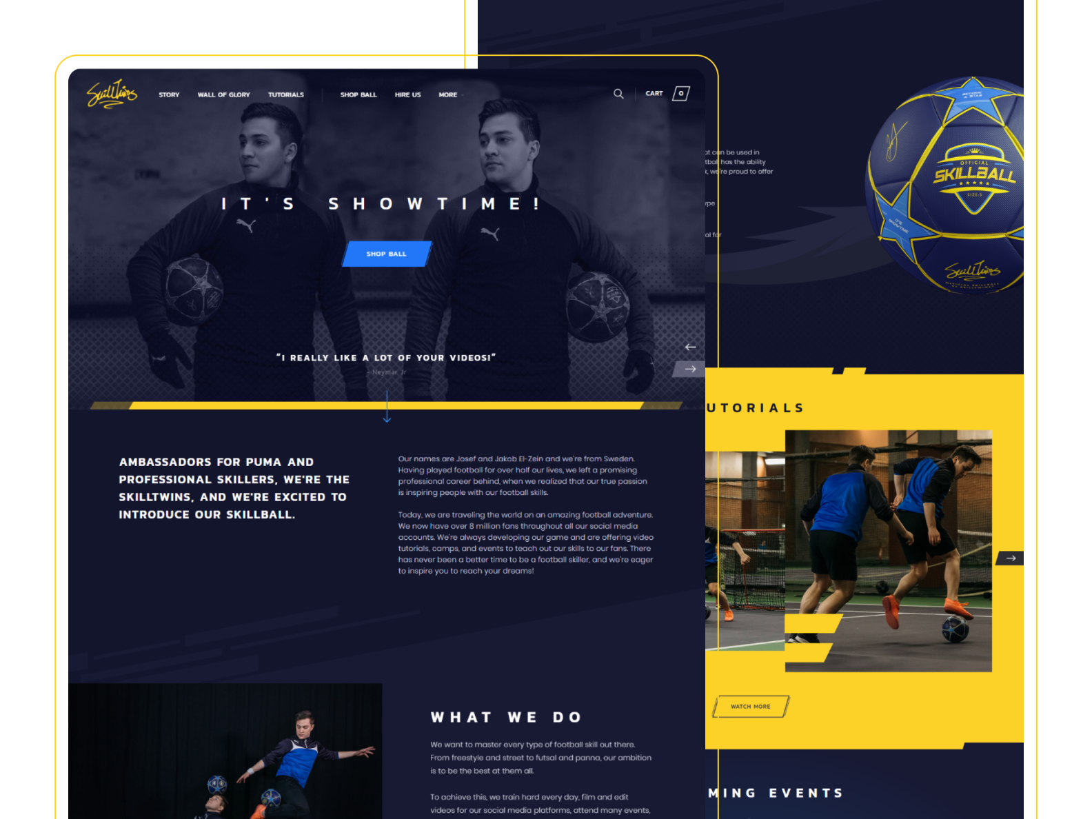 Football website design by Biren Baldha on Dribbble