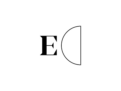 EC Monogram brand branding fashion identity logo logotype mark minimal monogram symbol type typography