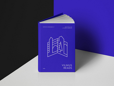 VILNIUS READS Branding book brand branding city identity logo logotype mark read symbol vilnius