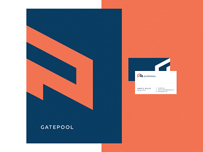 GATEPOOL Branding brand branding design flat identity investors logo logotype mark minimal monogram symbol type typography wordmark