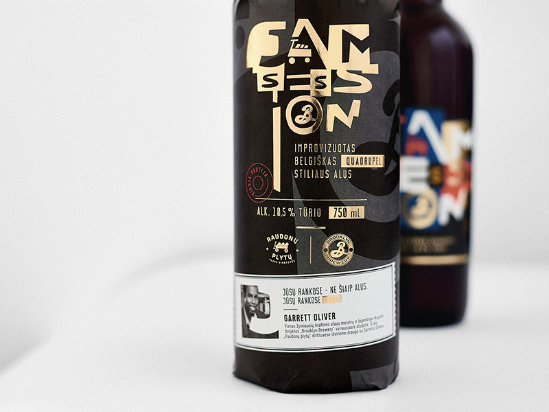 Limited Edition Beer Jam Session Label Design typeface typogaphy bottle brewery label design packaging design packaging label beer label design beer packaging beer label beer
