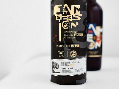 Limited Edition Beer Jam Session Label Design beer beer label beer label design beer packaging bottle brewery label label design packaging packaging design typeface typogaphy