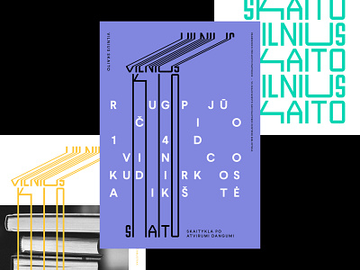 Vilnius Skaito / Vilnius Reads Branding book brand branding design identity logo logotype minimal poster poster art poster design print reading symbol typography vilnius wordmark