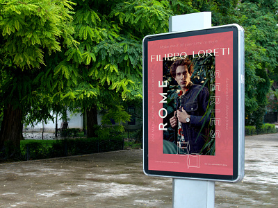 Poster for Filippo Loreti watches brand branding editorial fashion filippo loreti identity logo logotype minimal poster symbol typography watch watches wordmark