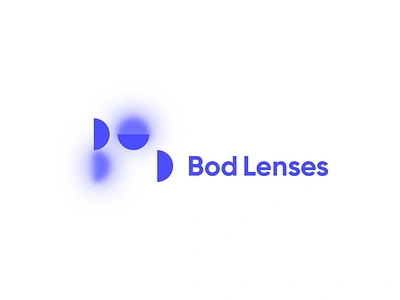 Bod Lenses Logo & Visual Identity blur brand branding design identity lenses lithuinia logo logotype minimal symbol typography visual identity wordmark