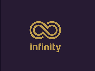 Infinity Logo accounting business company connection gold infinity jewelry logo for sale luxury purple royal symbol