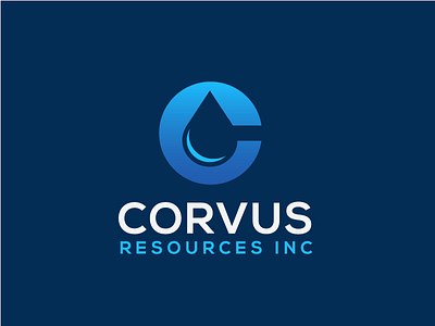 Corvus Resources Logo business c logo c oil c water company corvus digital investment letter c oil logo resources water logo