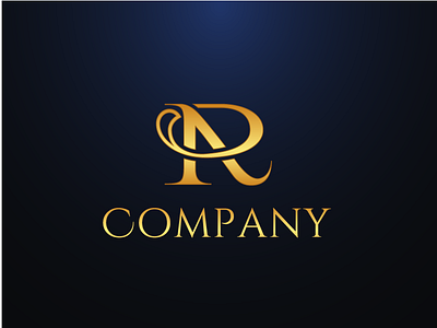 RA Logo a logo boutique business digital gold investment letter mark luxury r logo ra royal