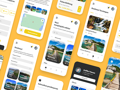 Jagoan Trip App Design - Light Mode appdesign design landingpage mobile ui uidesign uiux ux uxdesign