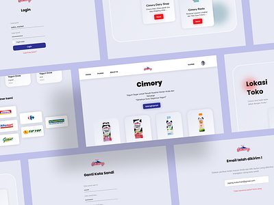 Cimory Indonesia - Web Design design interface ui uidesign ux webdesign