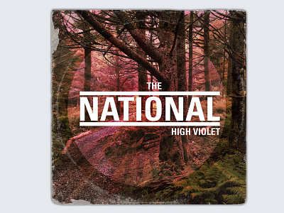 The National High Violet Concept album art design photoshop typography