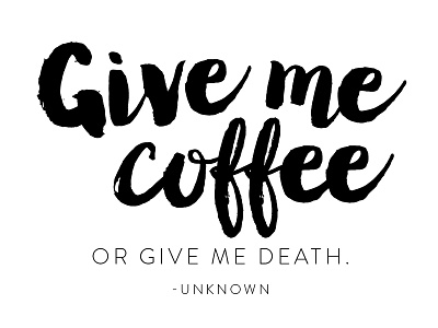 Monday Morning Vibes coffee design graphic design layout letterforms type typesetting typography