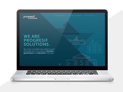 Progresif Solutions Web branding design designer graphic design icons illustration responsive design typography ui ux web design website