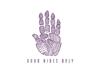 Good Vibes Only design good vibes graphic design grunge hand illustration layout lettering type typography zen