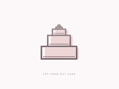 Let Them Eat Cake branding cake gradient graphic design icon illo illustration layout ui ux vector wedding