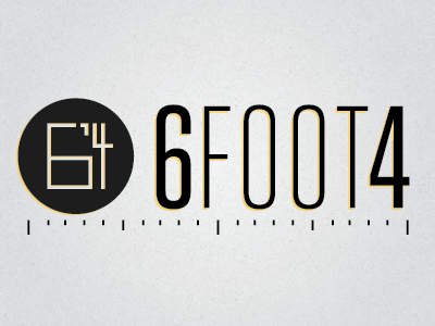 6foot4 Logo brand identity logo personal