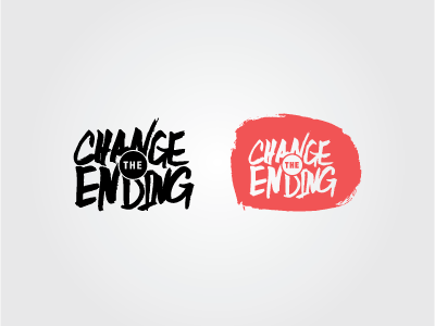 Change the Ending handwriting logo typography