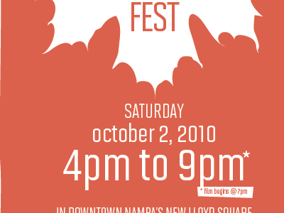 Fall Fest Poster leaf orange poster