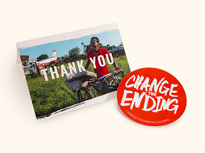 Thank You Card & Sticker branding campaign design