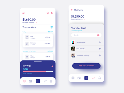 banking app dribbble