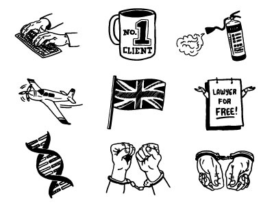 Line art spot illustrations black and white hand drawn icons illustration line art pen and ink political realistic sketch