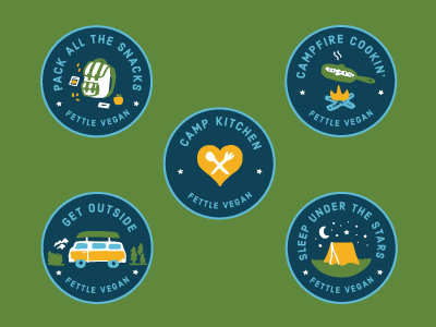 Plant-Based Adventure badges camp badges adventure fettle vegan vegan plant based foodie typography icons branding illustration hand made