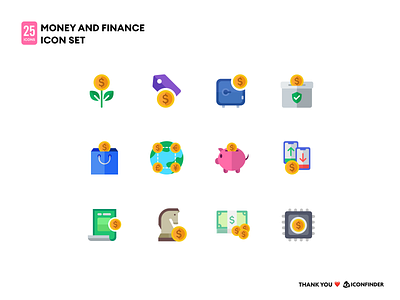 Money and Finance Icon set dollar dollar icon fill icon finance finance icons flat icon flatdesign iconfinder icons money money icon strategy strategy icon