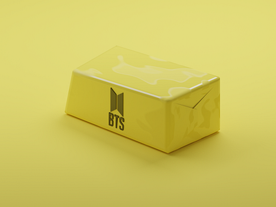 BTS Butter 3d poster 3d 3d product branding concept design illustration product