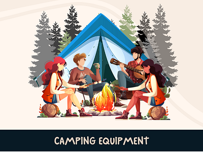 An Imaginative Camping Infographic Poster