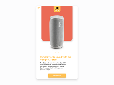 JBL Link 20 - Product UI Design