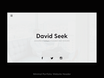 Modern Portfolio Minimal Website Design design minimal modern portfolio website