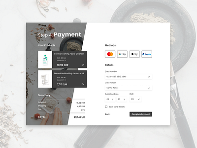 Daily UI Challenge #002 - Credit Card Checkout