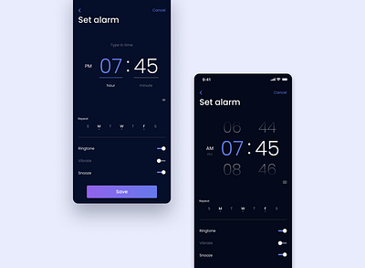 Daily UI Challenge #007 - Setting 007 dailyui ui design