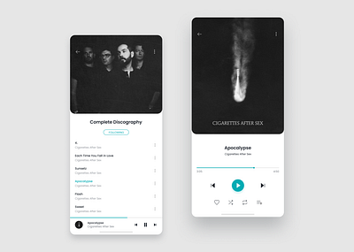 Daily UI Challenge #009 - Music Player 009 dailyui ui design