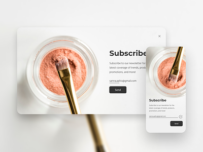 Daily UI Challenge #026 - Subscribe 026 dailyui desktop mobile subscribe uidesign web