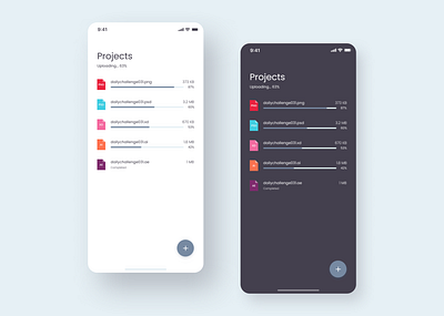 Daily UI Challenge #031 - File Upload 031 dailyui darkui file mobile uidesign upload