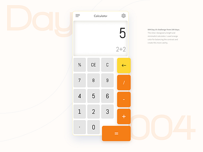 Day 005 - Calculator app design graphic design graphicdesign ui ux