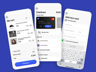 Checkout UI app design interaction mobile ui ux