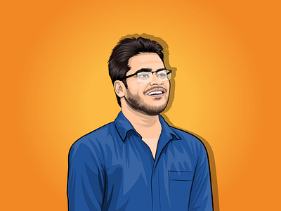 Cartoon/vector portrait for a cool customer