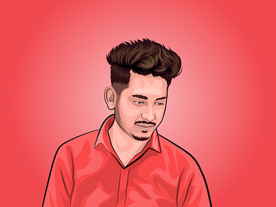 Cartoon/vector portrait for a customer