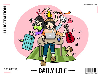 Daily life illustration