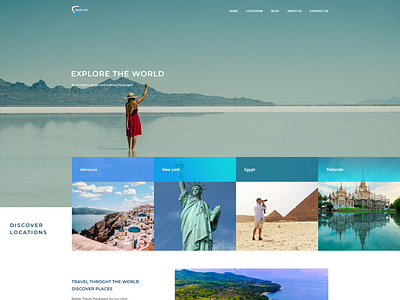 Travel away landing page