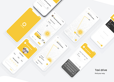 TAXI DRIVE APP UI UX app design app ui ux branding clean design designs graphic design illustraion illustration logodesign modern design taxi app ui ux ui ui ux user experience user inteface ux web developer website design website developer