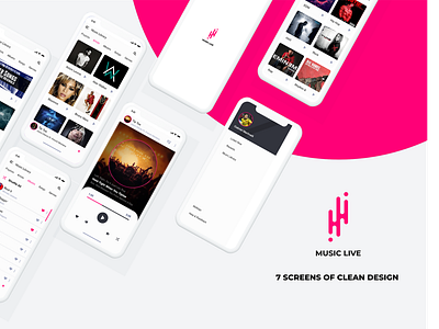 Music App ui ux app design app design branding clean design design graphic design illustration ios app mobile app ui ux design modern design music app ui ux ui ui ux ui design user experience user interface ux web developer website design website developer