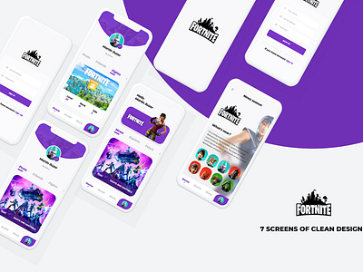 Fortnite app ui ux design