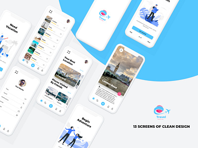 Travel app ui ux design