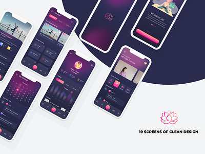 Yoga app ui ux design