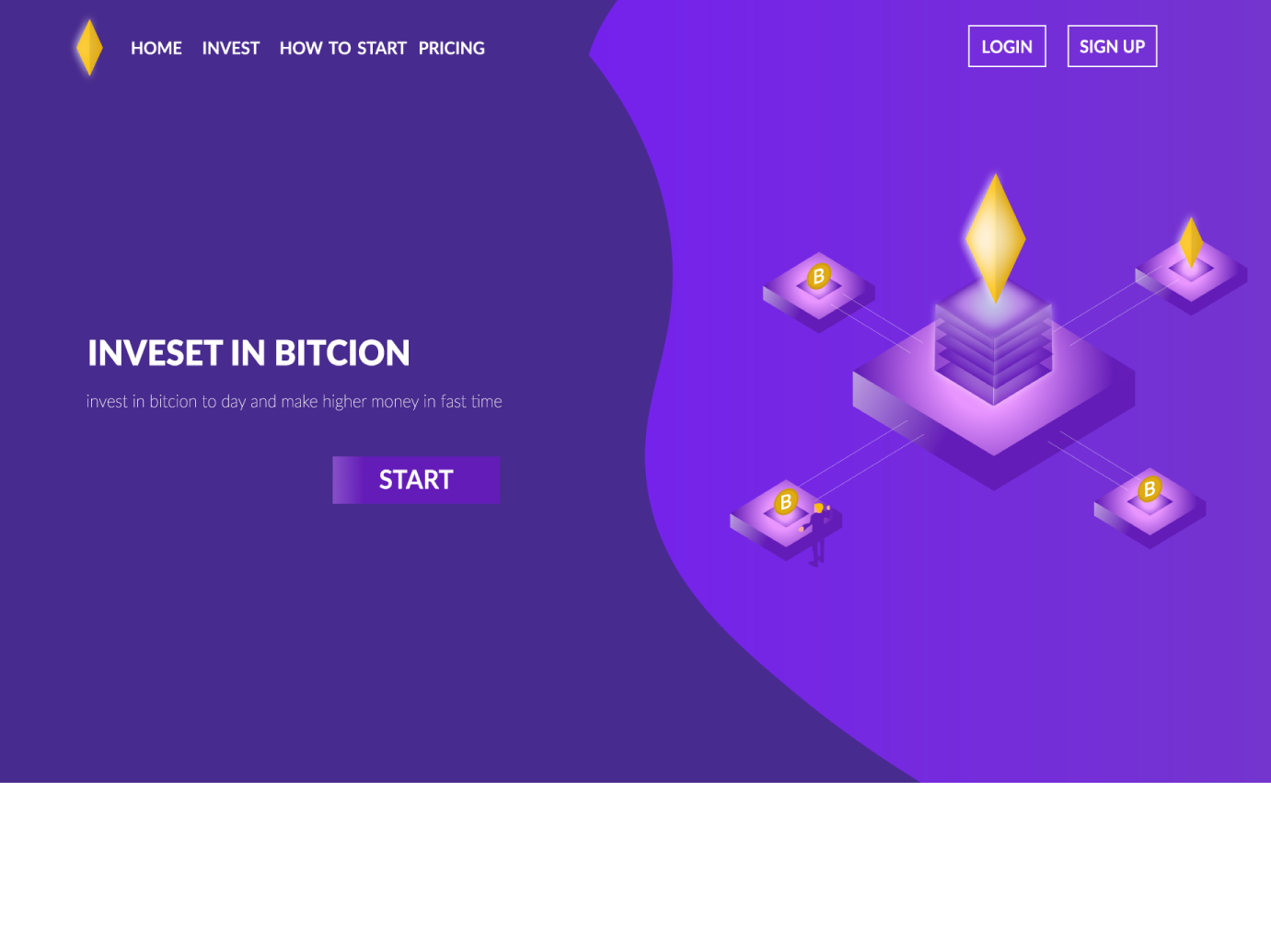 Cryptocurrency website by assem on Dribbble