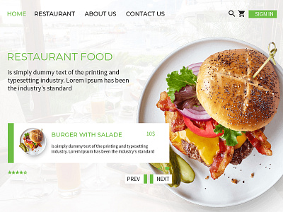 restaurant Ux Ui branding design flat graphic design icon illustration landing page design logo shop design single one page typography ui ui ux ux vector web web developer website website design website developer